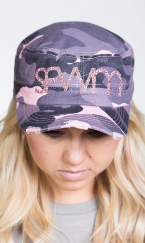Women's Military Style Short Brim Camouflauge Hat