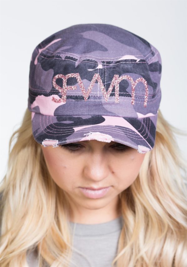 Women's Military Style Short Brim Camouflauge Hat