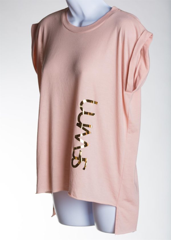 KaLex Line Women's Flowy Tee with Rolled Cuffs - Image 9