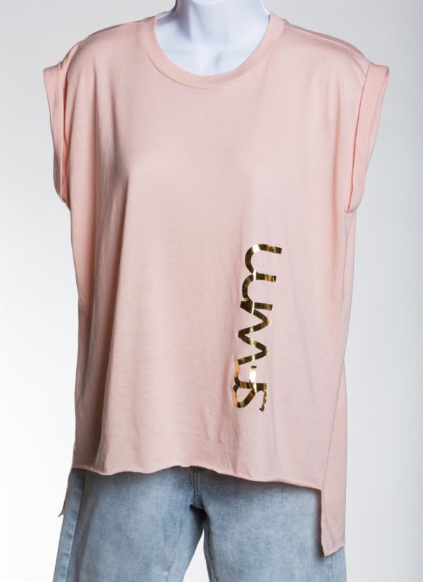 KaLex Line Women's Flowy Tee with Rolled Cuffs - Image 10