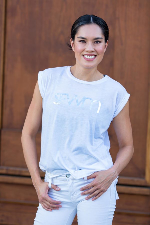KaLex Line Women's Flowy Tee with Rolled Cuffs - Image 12