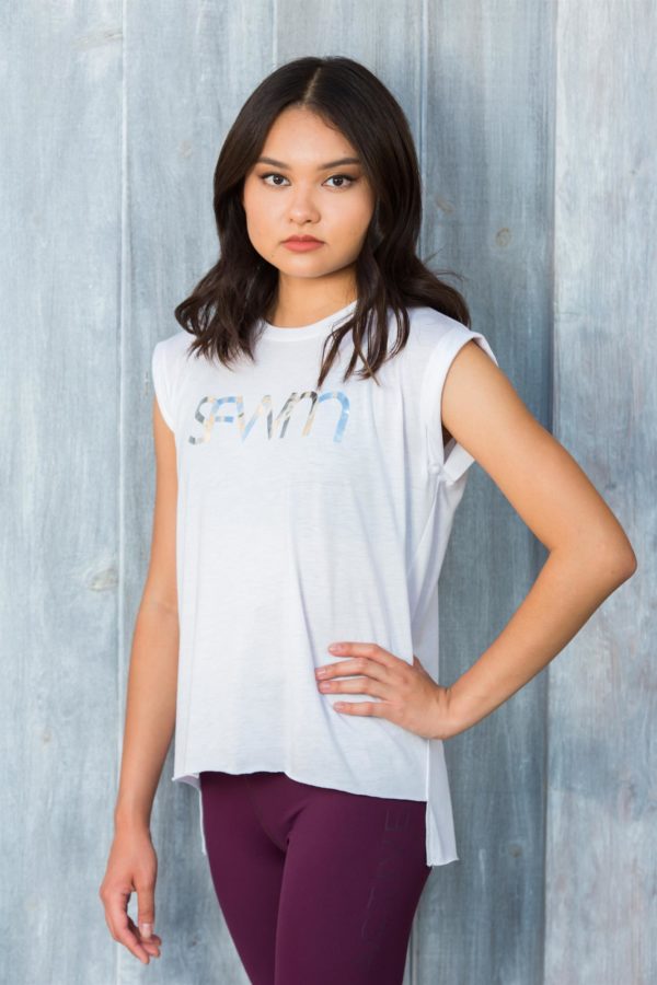 KaLex Line Women's Flowy Tee with Rolled Cuffs - Image 13