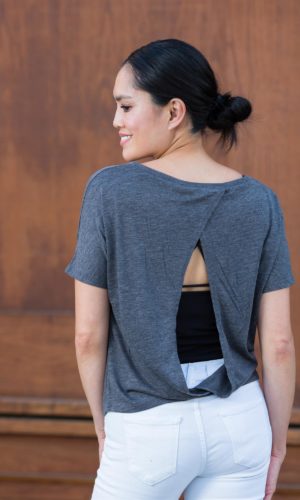 KaLex Line Women's Flowy Open Back Tee