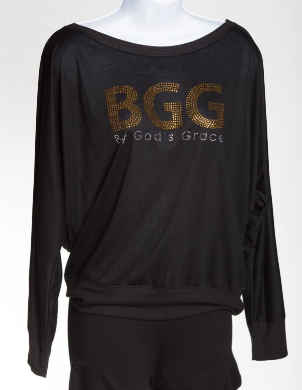 Flowy Long Sleeve Off-Shoulder Top - Image 3