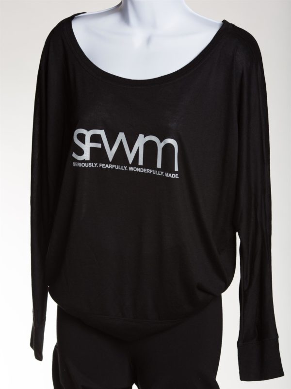 Flowy Long Sleeve Off-Shoulder Top - Image 12